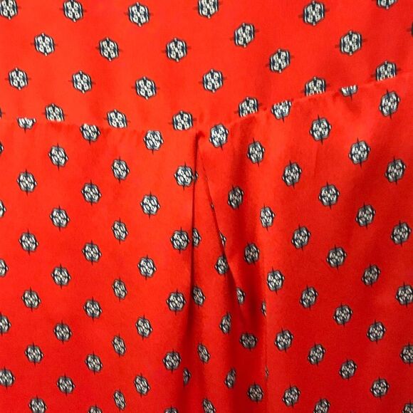 L'AGENCE Royal Red Maestro Jil Silk Charmeuse Button Blouse 3/4 Sleeve Size SP - Picture 12 of 13